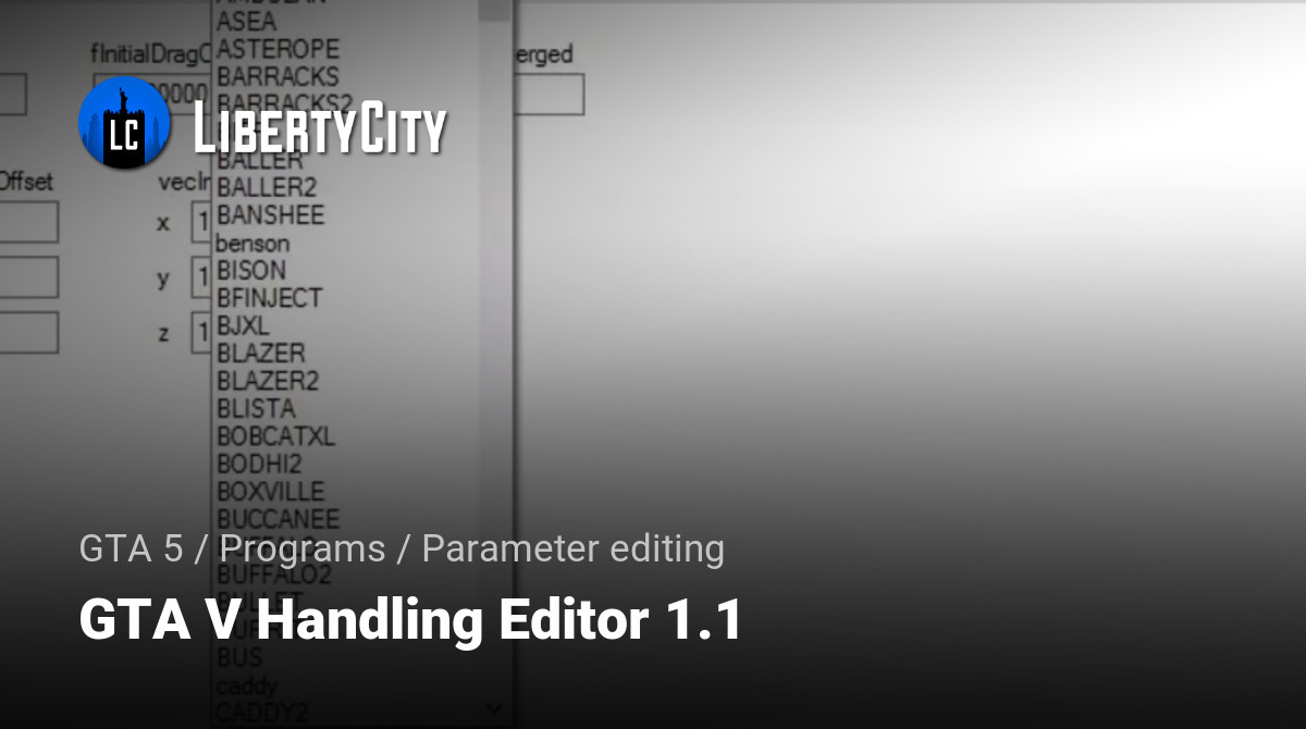 GTA V Handling Editor 1.1