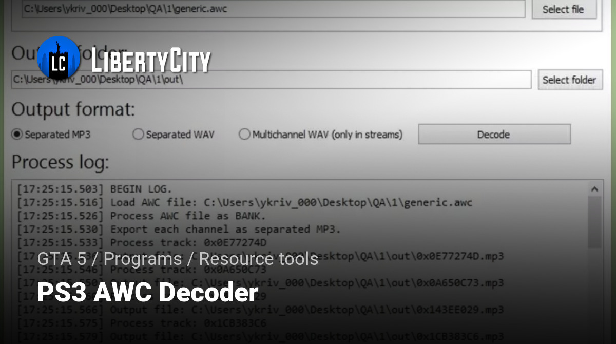 PS3 AWC Decoder