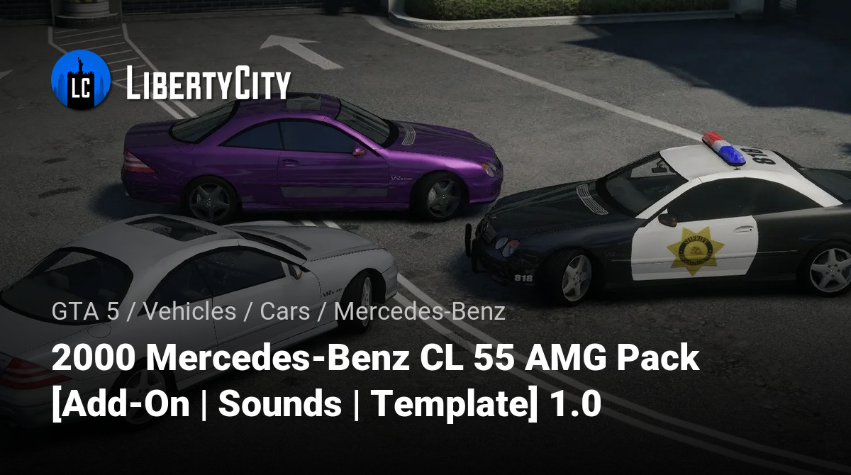 2000 Mercedes-Benz CL 55 AMG Pack [Add-On | Sounds | Template] 1.0