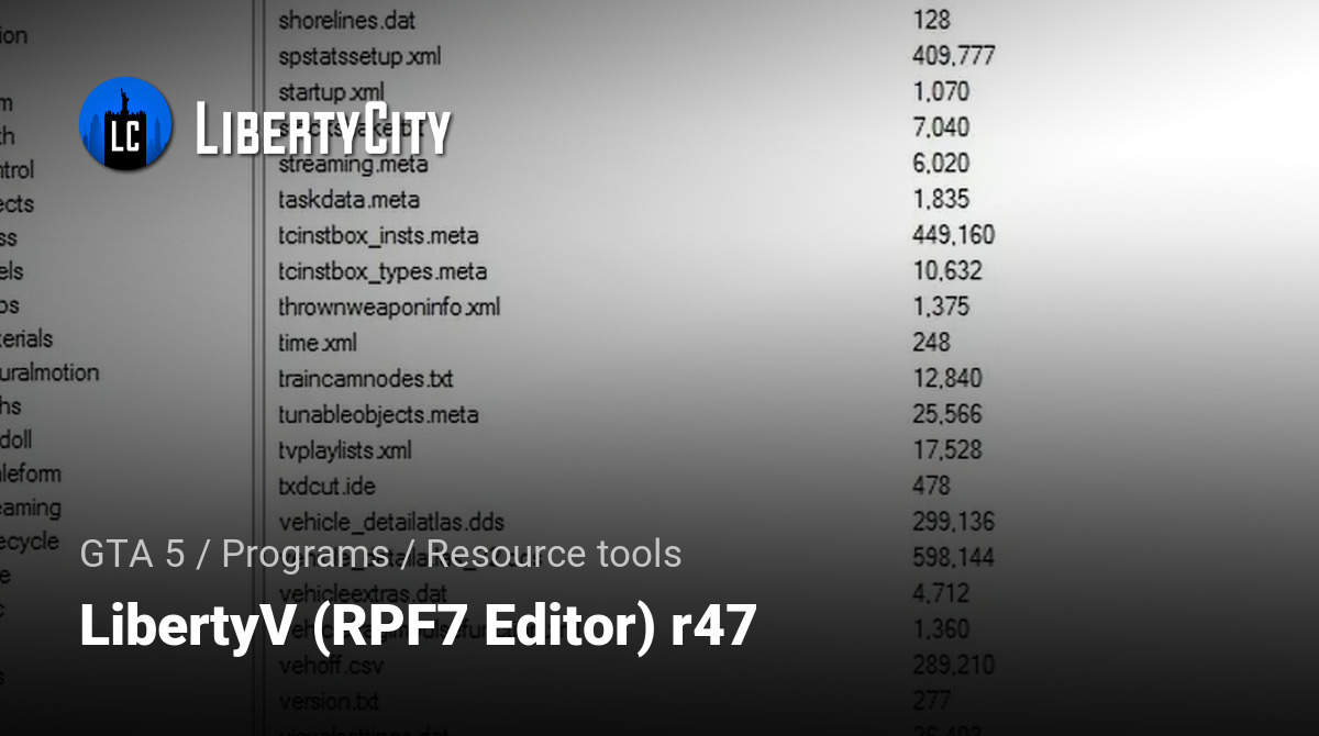 LibertyV (RPF7 Editor) r47